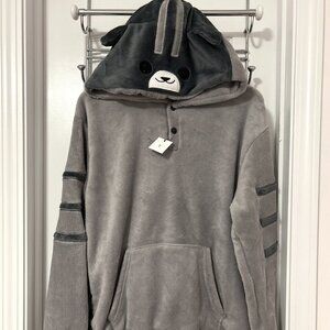 Furry Japanese style cat hoodie, Boys, Girls large
